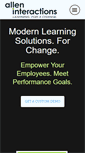 Mobile Screenshot of alleninteractions.com